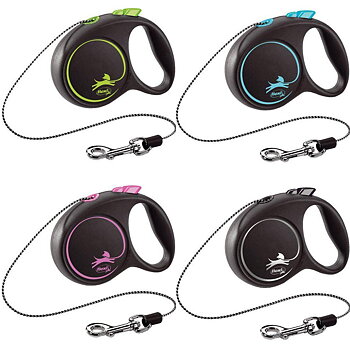 Flexi Black Design Linkoppel 3 m (Max 8 kg)