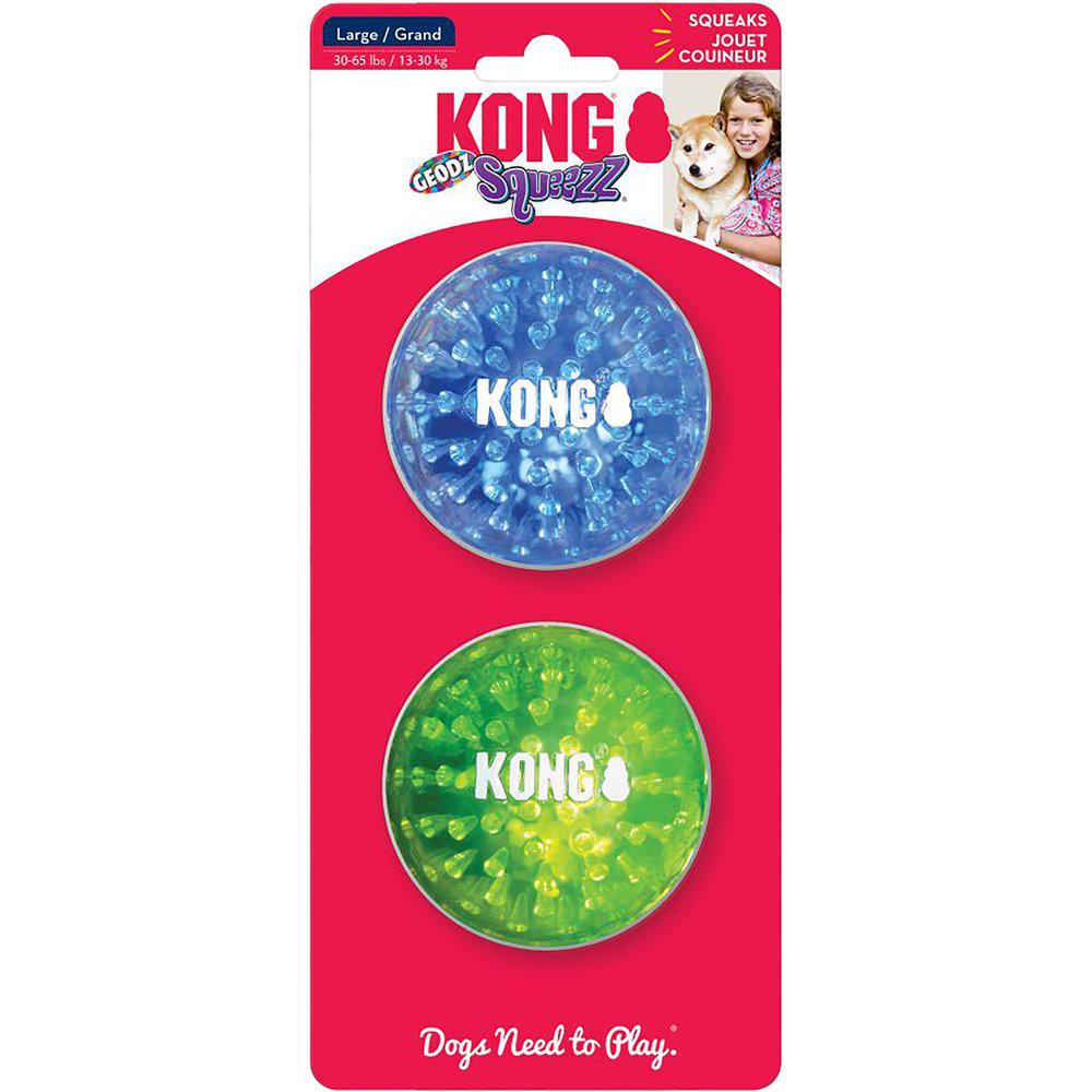 Kong Squeezz Geodz Ball L 2-pack - 2