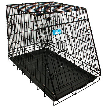 Hundtransportbur Svart Lutande 78 x 49 x 57 cm