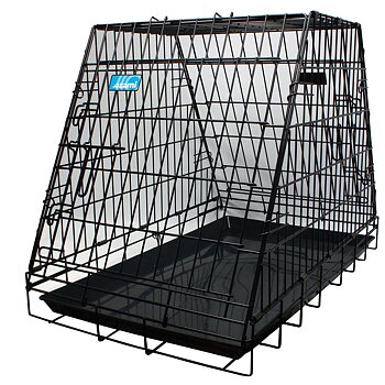 Hundtransportbur svart Pyramid 78 x 49 x 57 cm