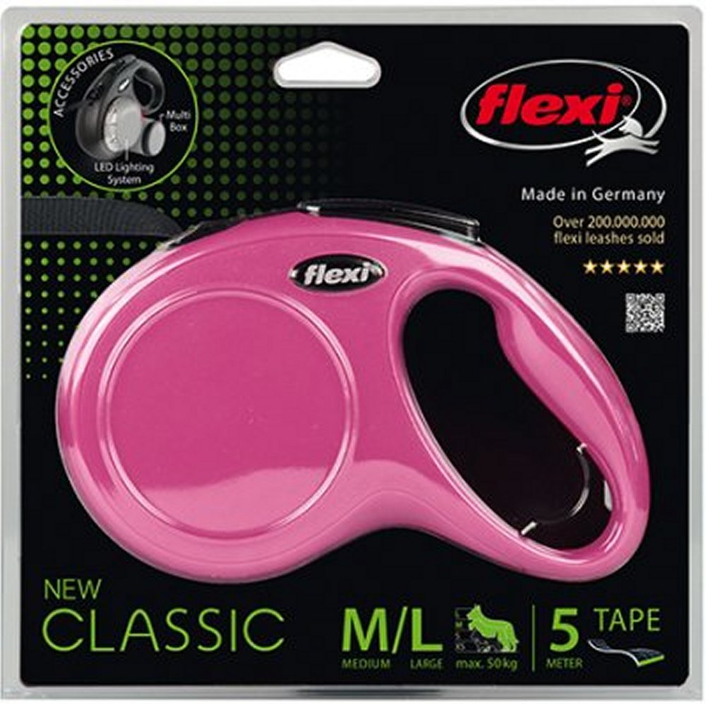 Flexi New Classic M m bandkoppel 5 m - 6
