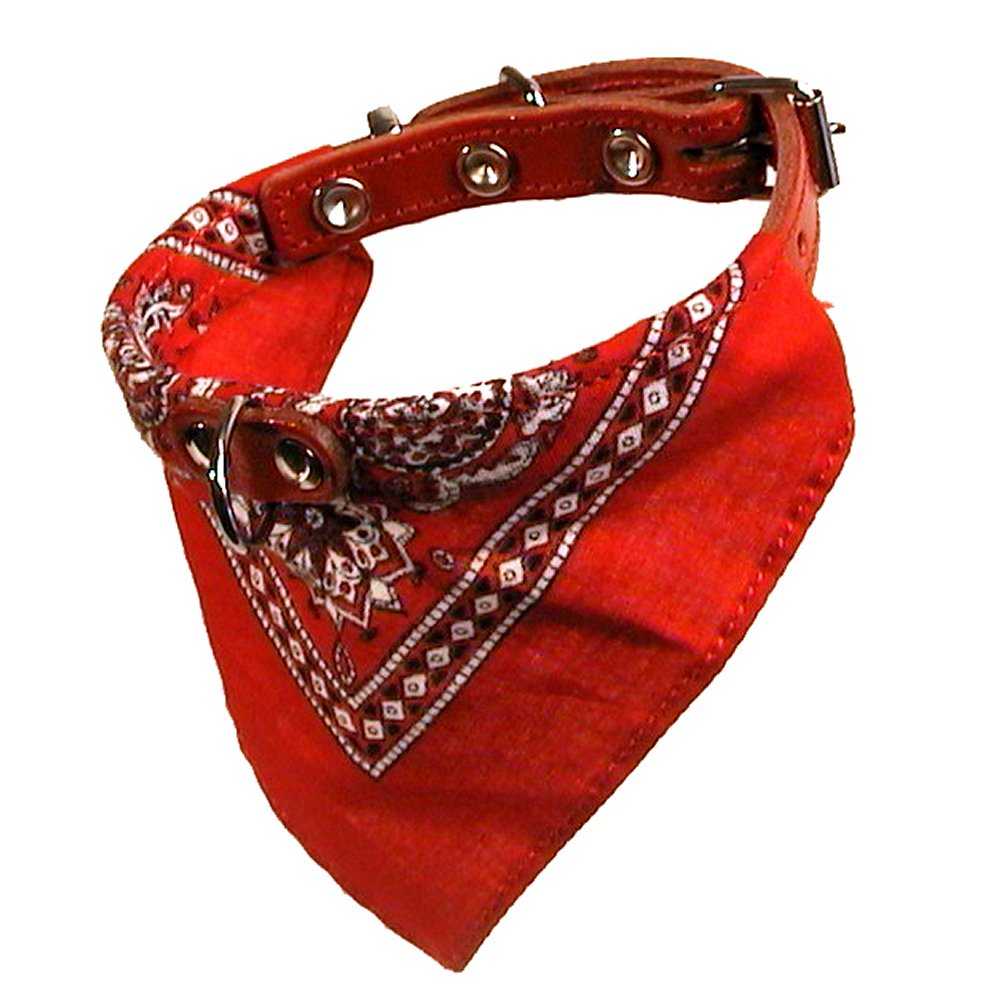 Halsband med snusnäsduk Röd 12mm x 40cm