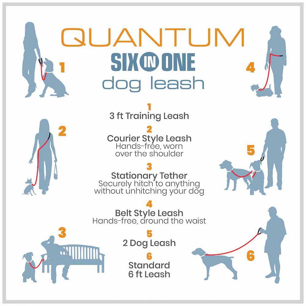 Kurgo Reflect&protect Quantum Leash Red/blue - 7