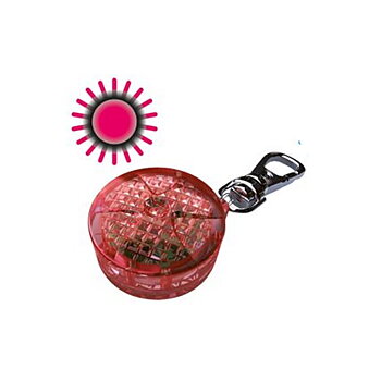 Röd Flasher 25 mm För små hundar