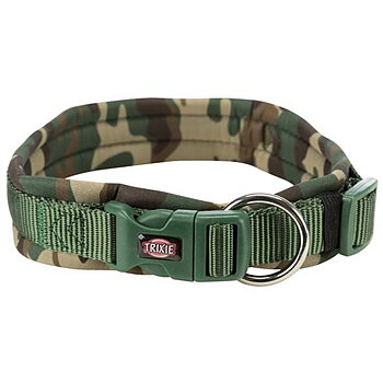 Premium neoprenfodrat halsband Camo M/L 42-48 cm