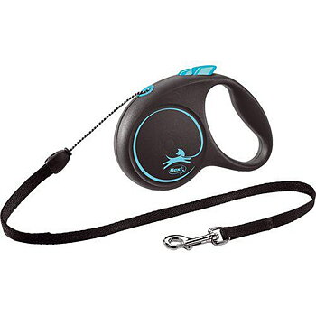 Flexi Black Design Linkoppel 5 m Blå Small