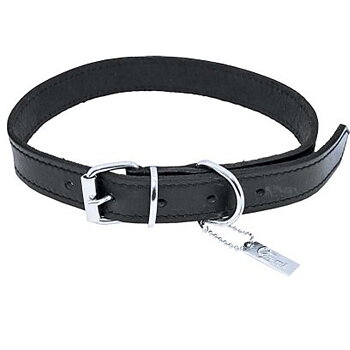 Ozami Läderhalsband svart 50-65 cm