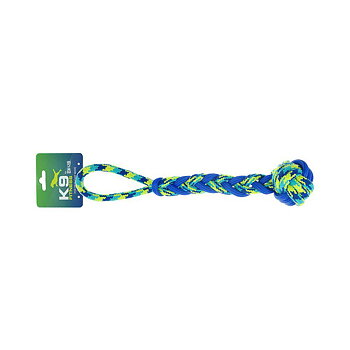 Zs K9 Rope & Tpr Ball Tug 41cm