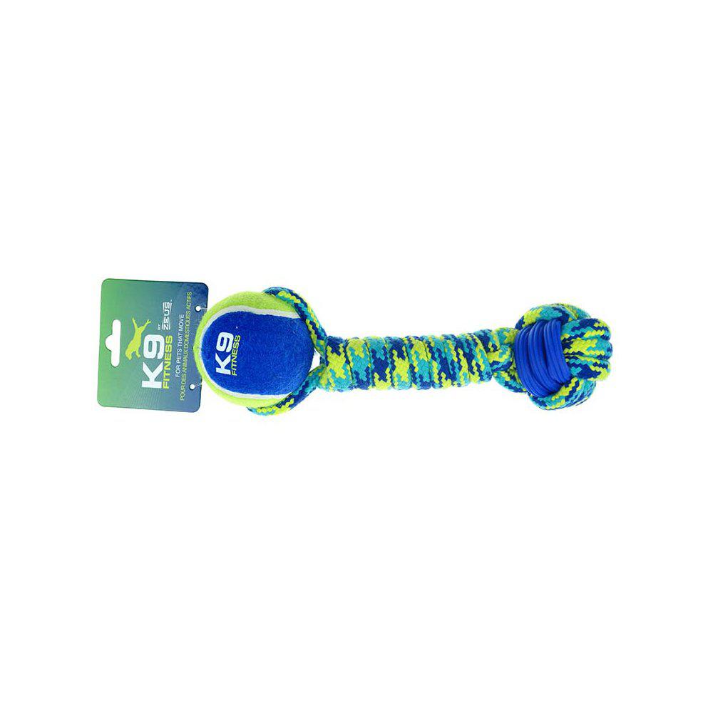 Zs K9 Rope & Tpr Tennis Dumbell 31cm 