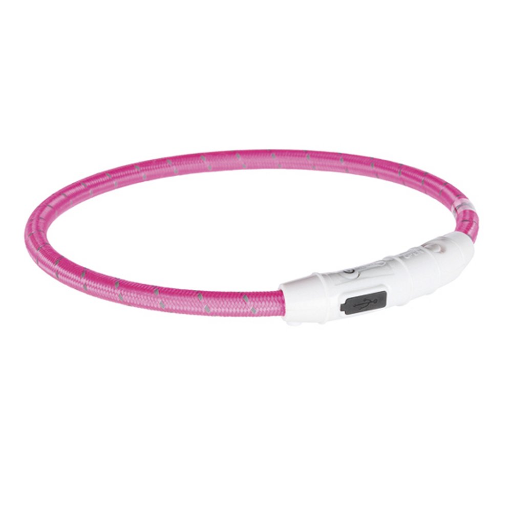 Flash light ring USB ø 7 mm 45 cm rosa