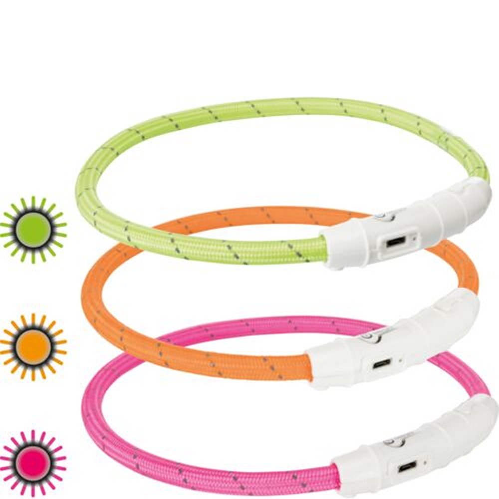 Flash light ring USB ø 7 mm 45 cm rosa - 6
