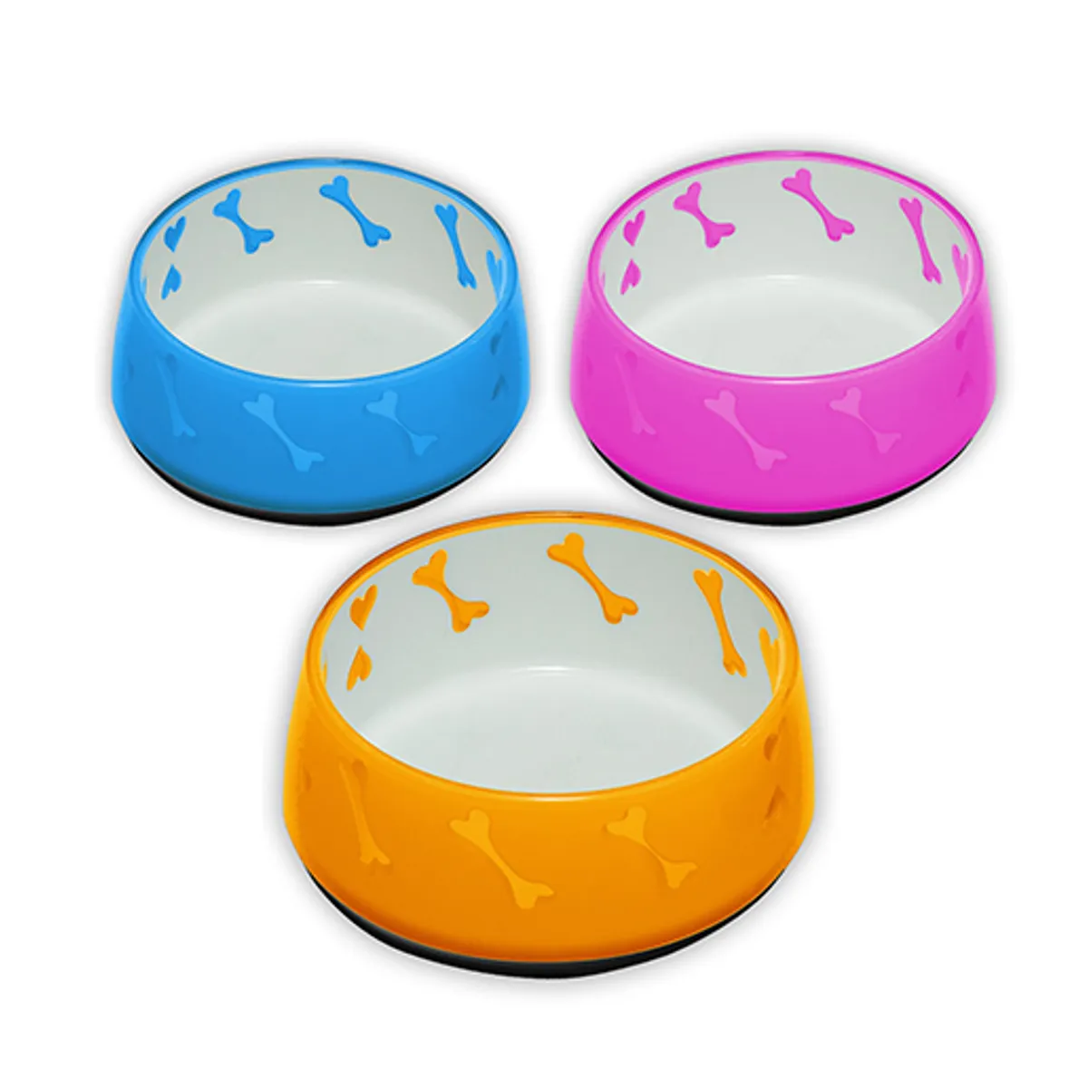 Pet Love bowl rosa m tung botten. - 2