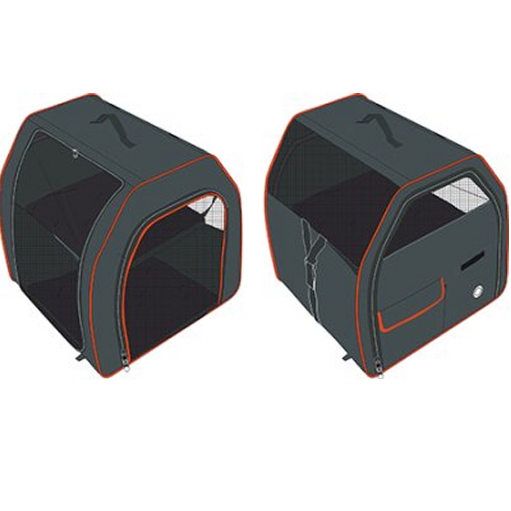 Transportbur grå/orange