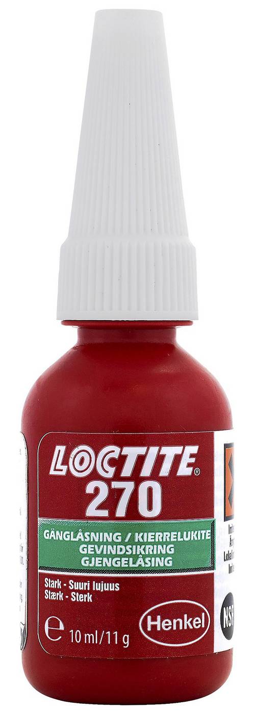 Gänglåsning Loctite 270, Hög styrka, 10ml