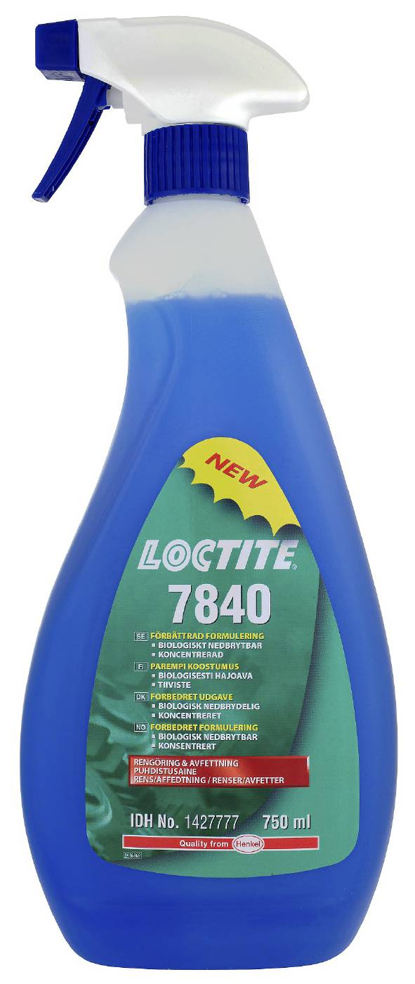 Rengöring / Avfettning Loctite 7840, 750 ml