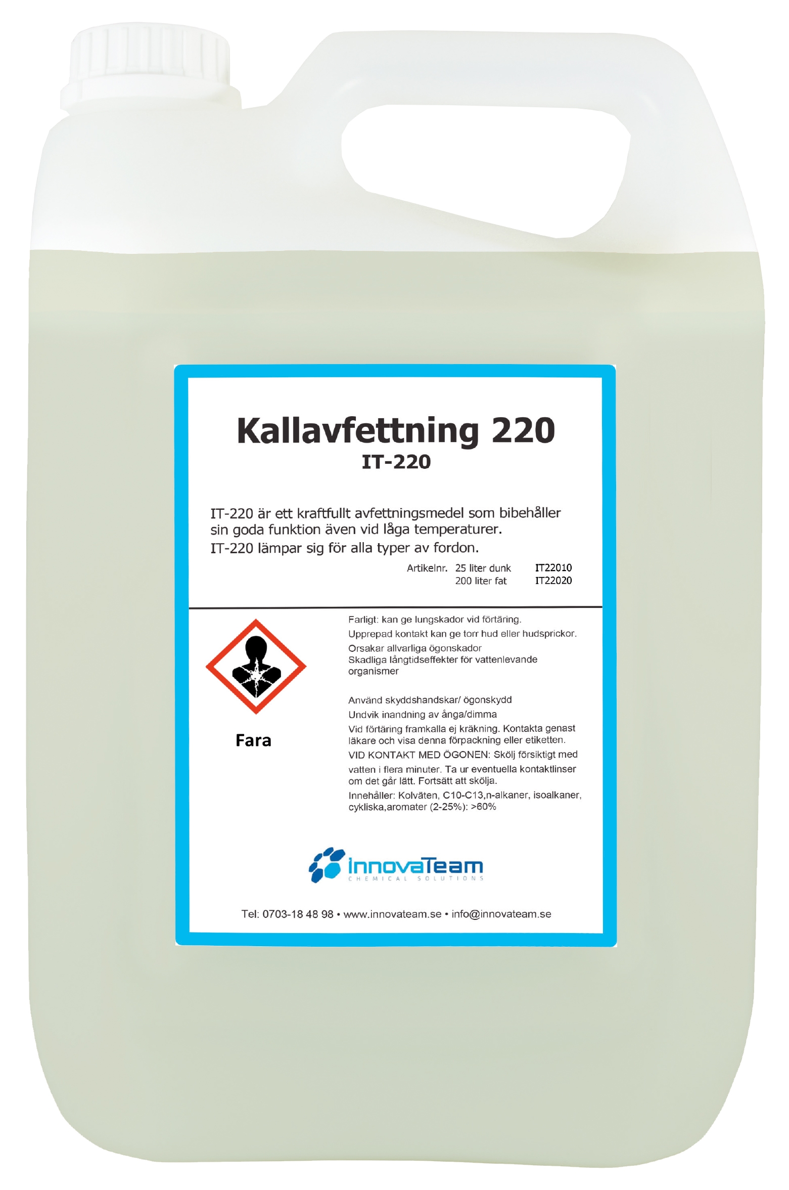 Kallavfettning, 5 liter