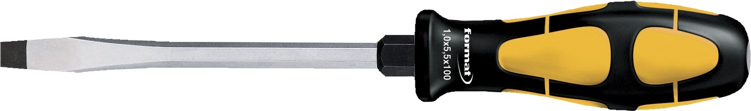 Spårskruvmejsel med slagyta 5,5mm, Format
