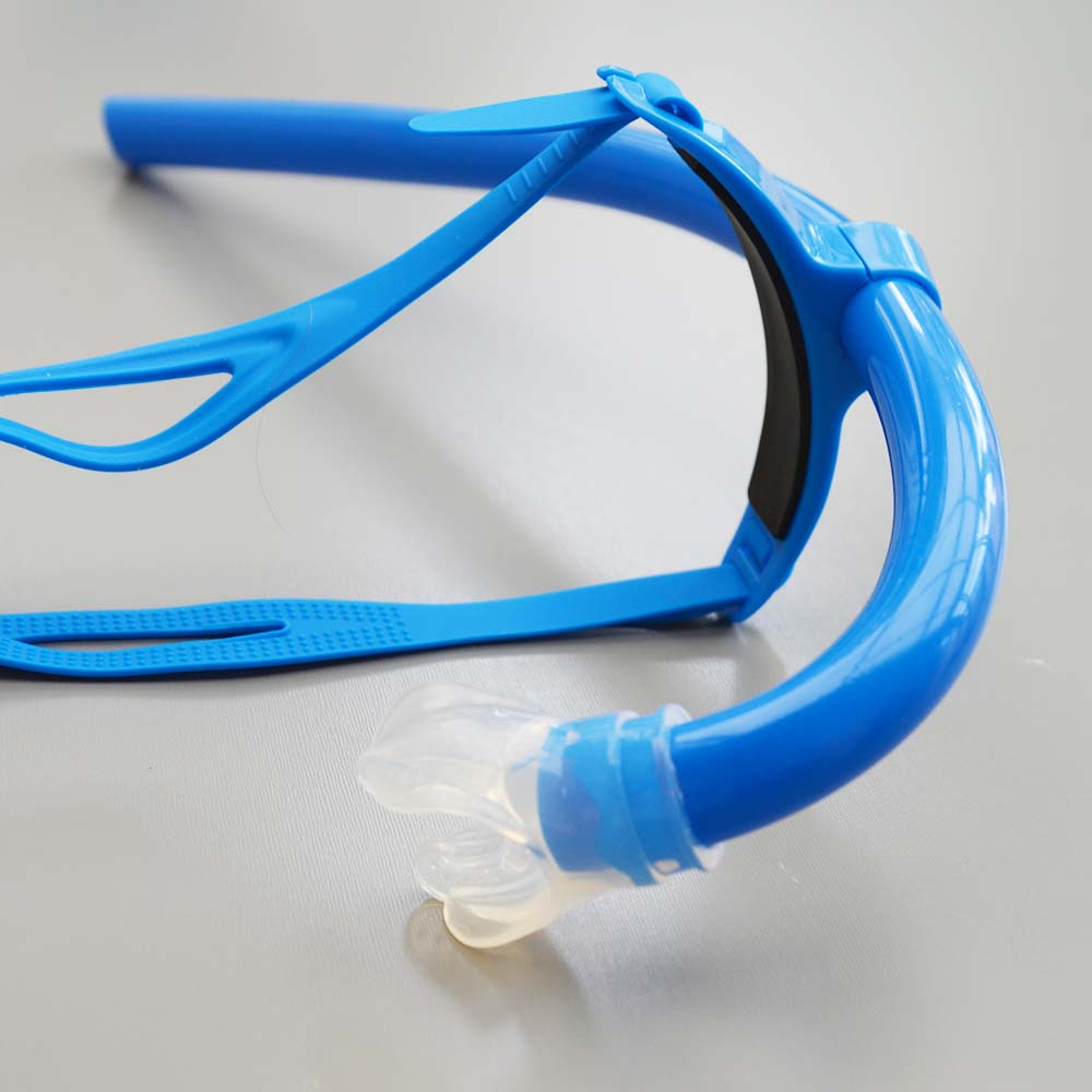 Olander Training Snorkel, blue - front snorkel for juniors and elite swimmers - 5