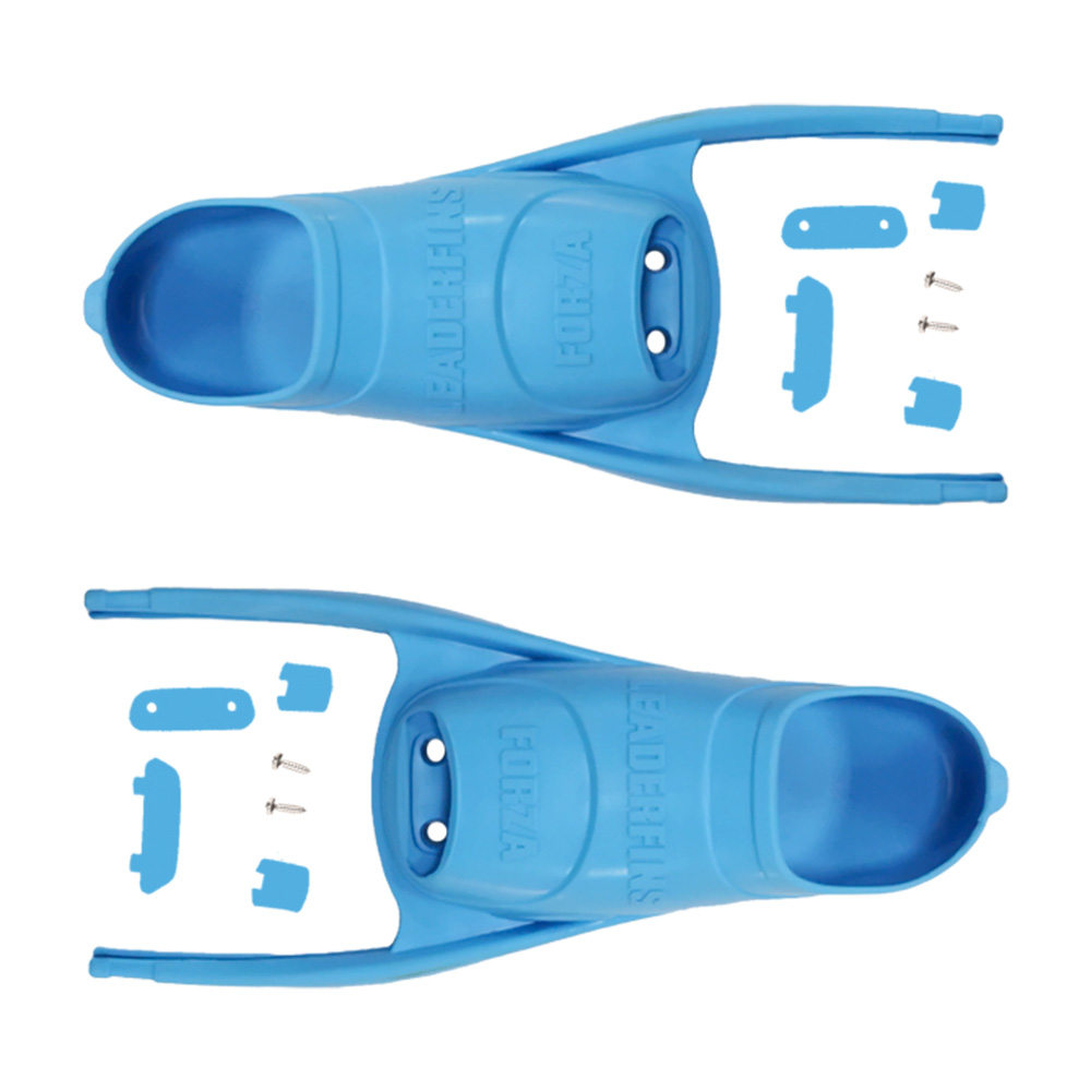 Leaderfins Forza foot pockets Forza + assembly kit (blue / red)