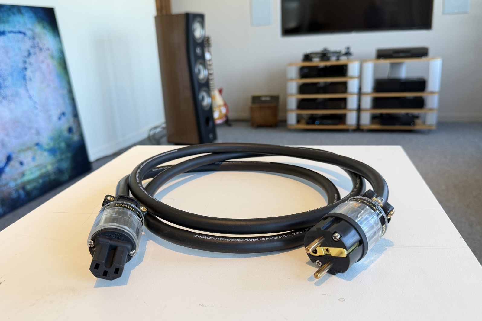 Transparent Powerlink Performance & Furutech - Begagnad strömkabel