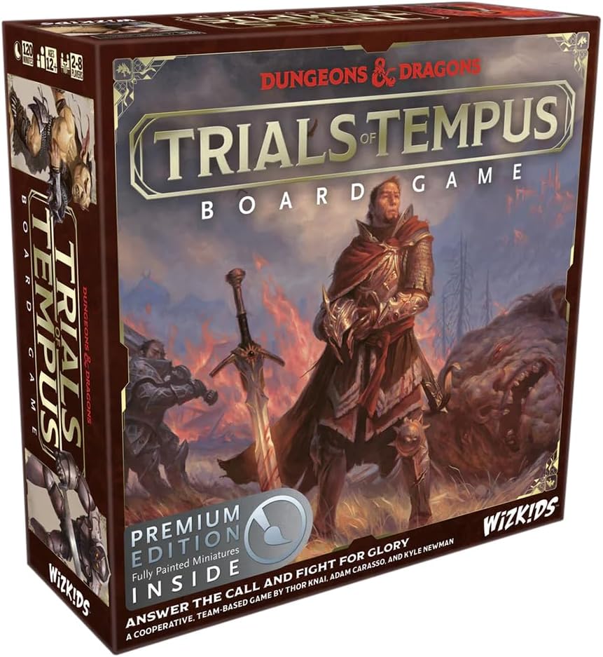 Dungeons & Dragons Trials of Tempus Board Game Premium Edition