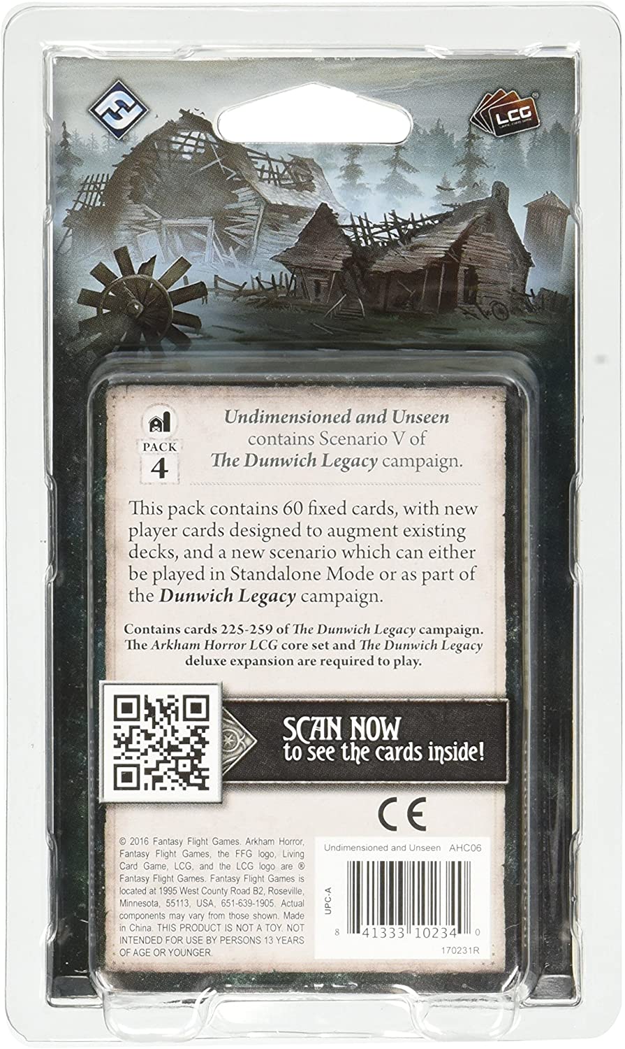 Undimensioned and Unseen Mythos Pack: Arkham Horror LCG Exp. - 2
