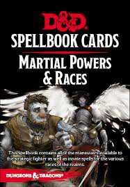 D&D 5.0: Spellbook Cards - Martial Powers & Races (2017 Ed.)
