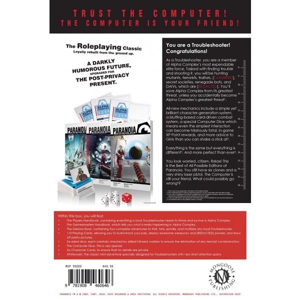 Paranoia RPG: Core Starter Set + Digital Kopia - 3