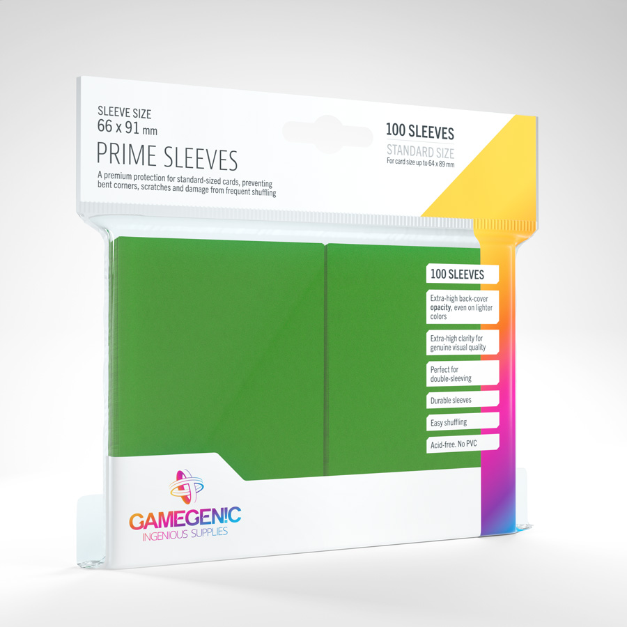 Gamegenic - Prime Sleeves Green (100 Sleeves)