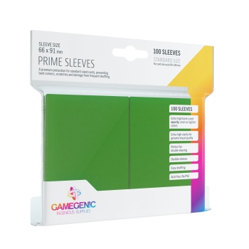 Gamegenic - Prime Sleeves Green (100 Sleeves) - 2