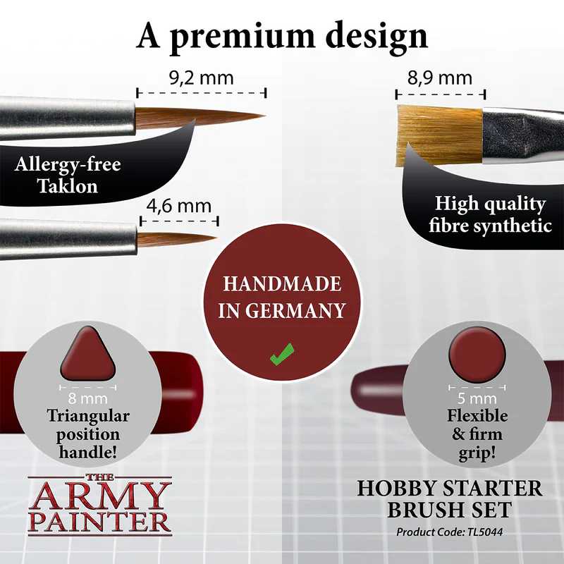 The Army Painter - Hobby Starter Brush Set - 2