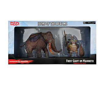 D&D Icons of the Realms Miniatures:  Snowbound Frost Giant and Mammoth Premium Set