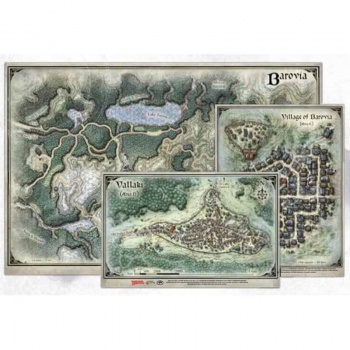 Dungeons & Dragons Curse of Strahd: Map Set (24x16", 9"x12", 8"x13")" - 2