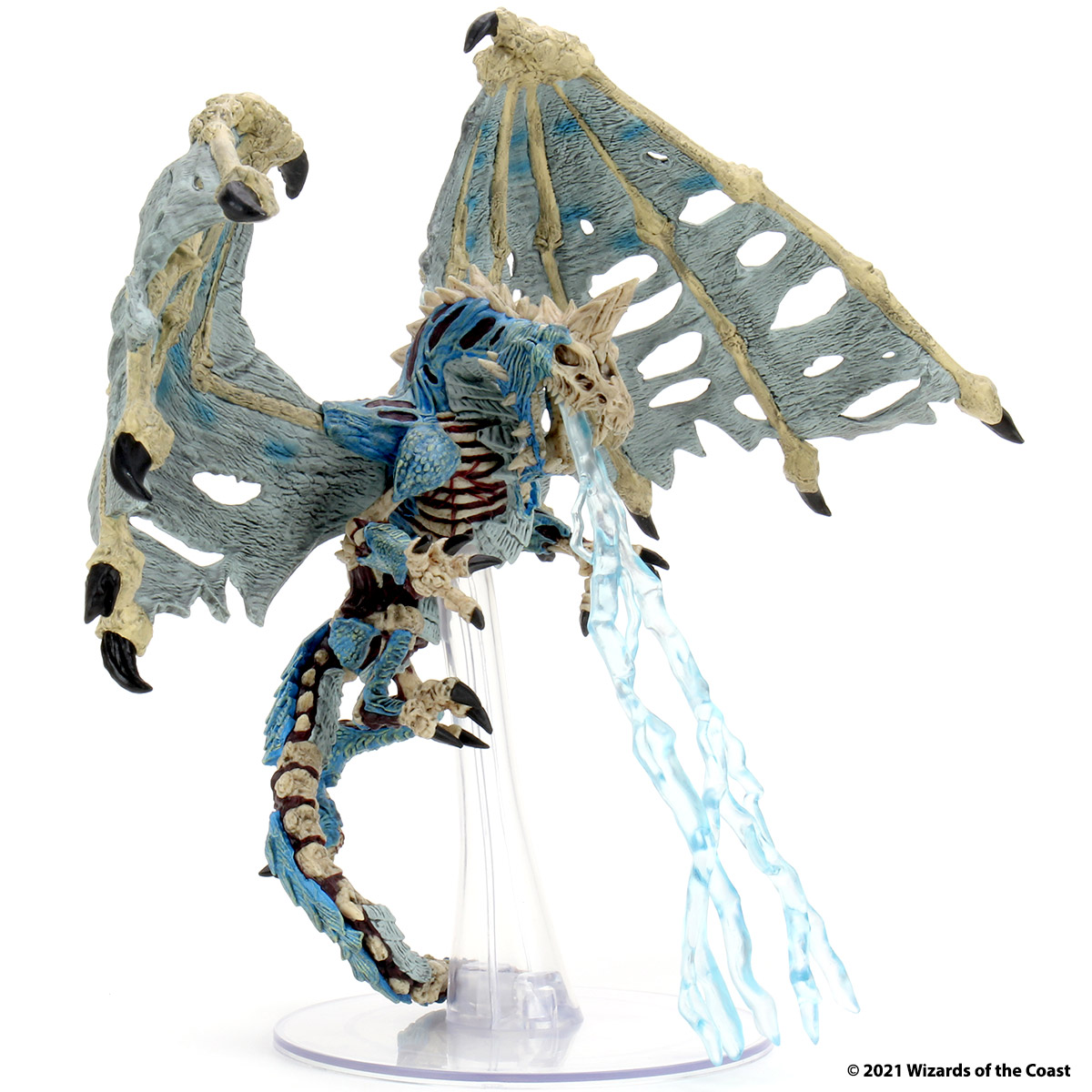 D&D Icons of the Realms Miniatures: Boneyard Premium Set - Blue Dracolich - 2