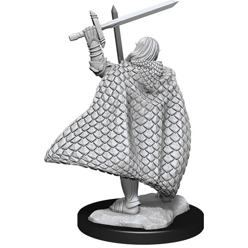 Pathfinder Battles Deep Cuts Unpainted Miniatures - Elf Fighter Male - 3