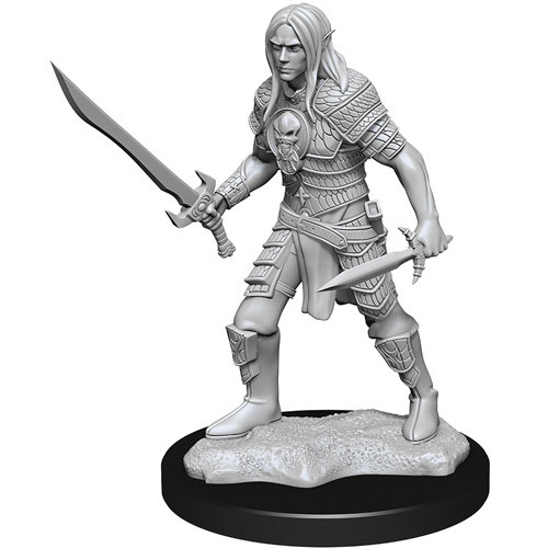 Pathfinder Battles Deep Cuts Unpainted Miniatures - Elf Fighter Male - 2
