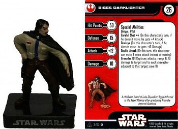 Biggs Darklighter #03 Alliance and Empire Star Wars Miniatures
