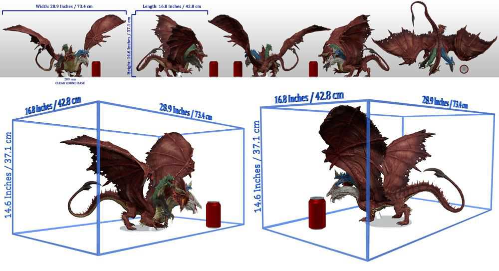 D&D Icons of the Realms Miniatures: Gargantuan Tiamat - 3