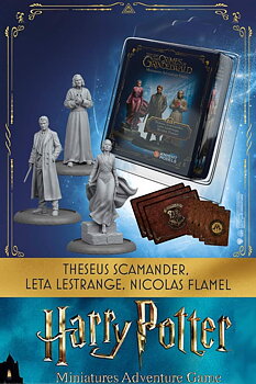 Harry Potter Miniatures Adventure Game: Thesus Scamander & Leta Lestrange & Nicolas Flamel