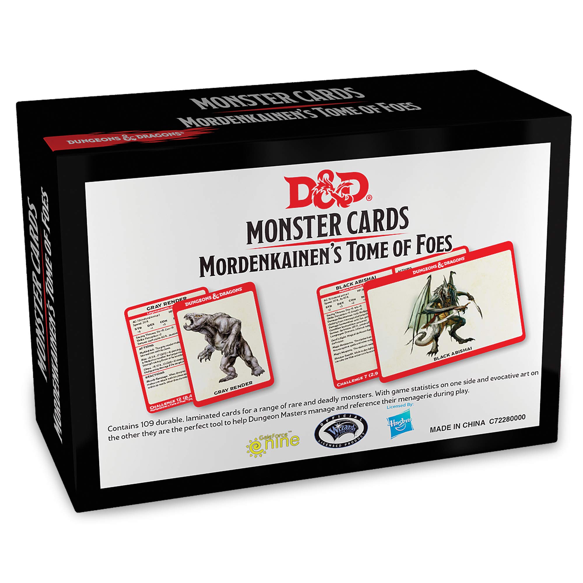 Dungeons & Dragons Monster Cards - Mordenkainen's Tome of Foes (109 cards) - 2