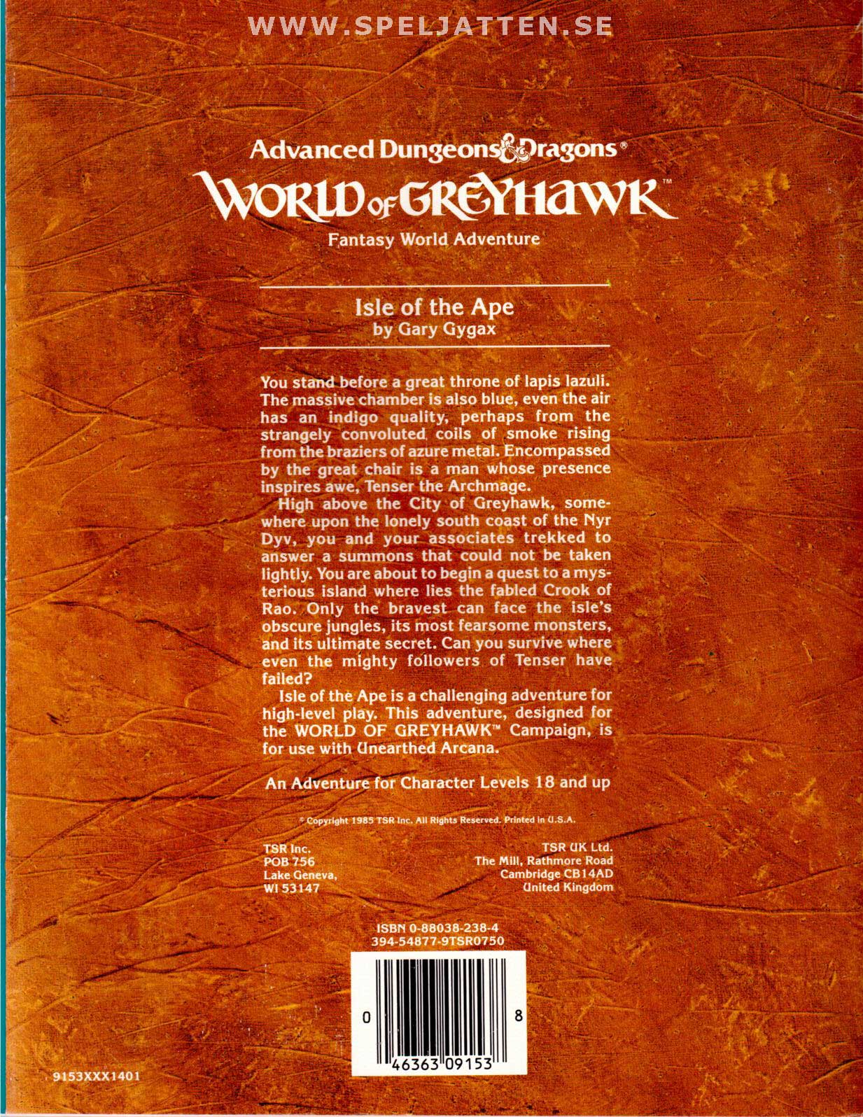 Dungeons & Dragons - WG6 - Isle of the Ape - 2
