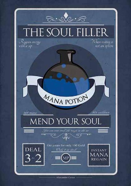 Mana potion Poster (A3)