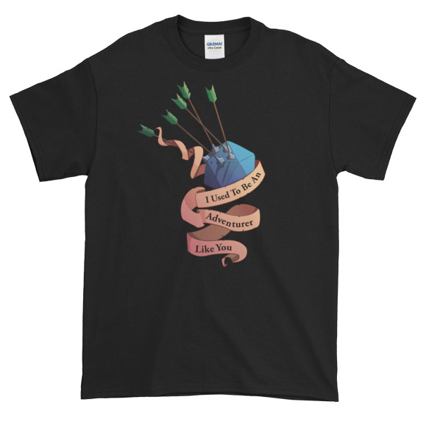 Tärning och pilar D20 t-shirt (M)