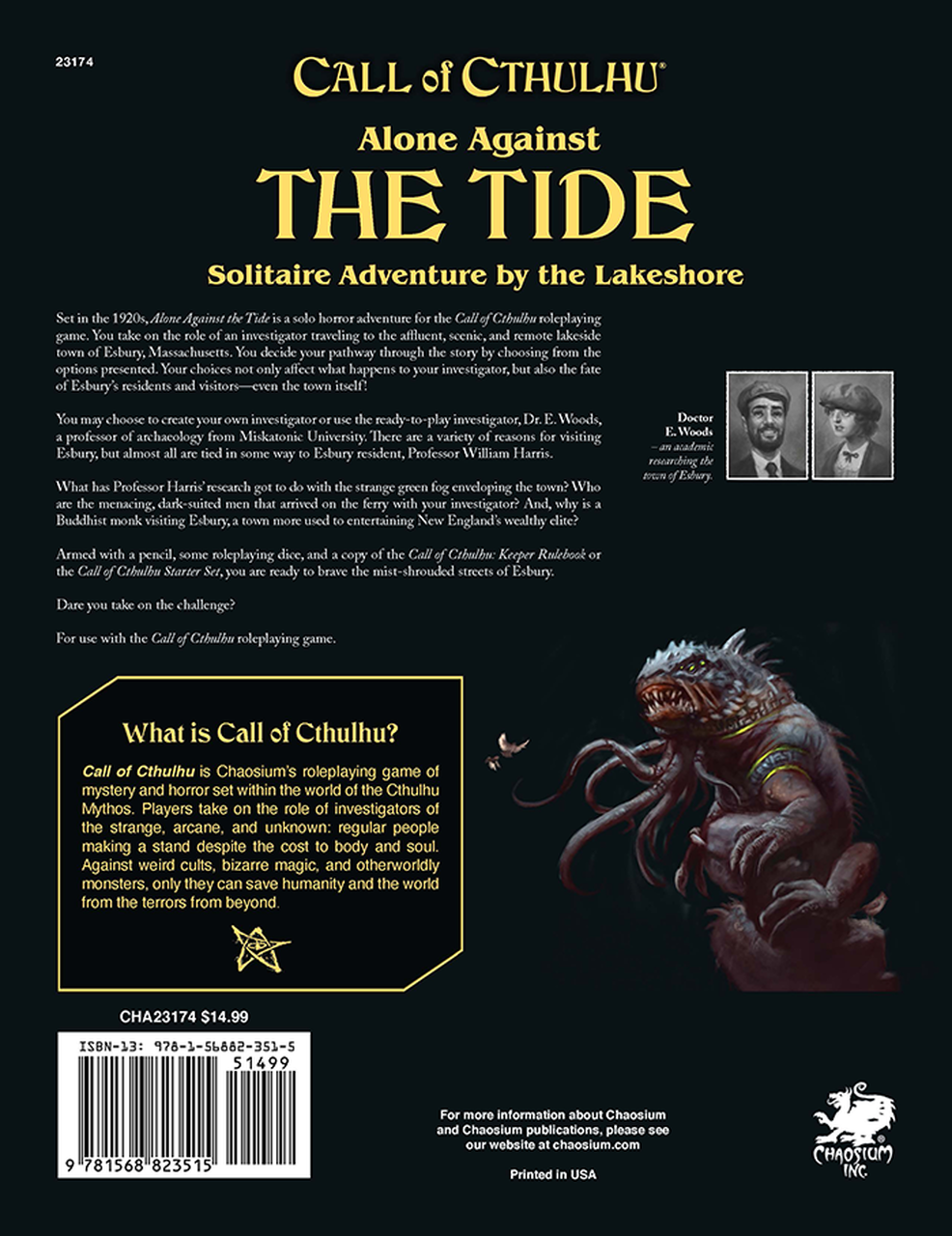 Call of Cthulhu RPG - Alone Against the Tide + PDF - 2