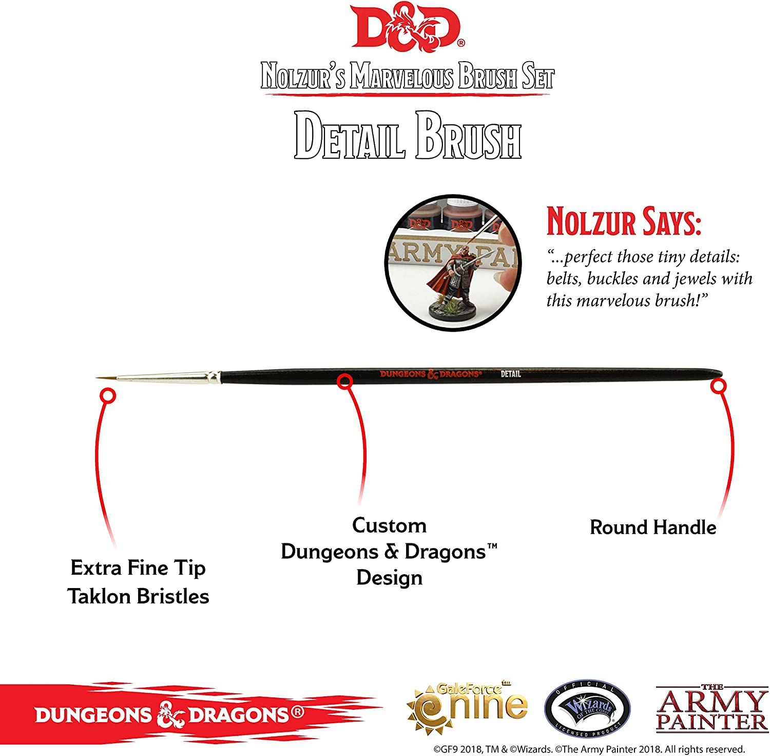 D&D Nolzur's Marvelous Pigments - Brush Set - 6