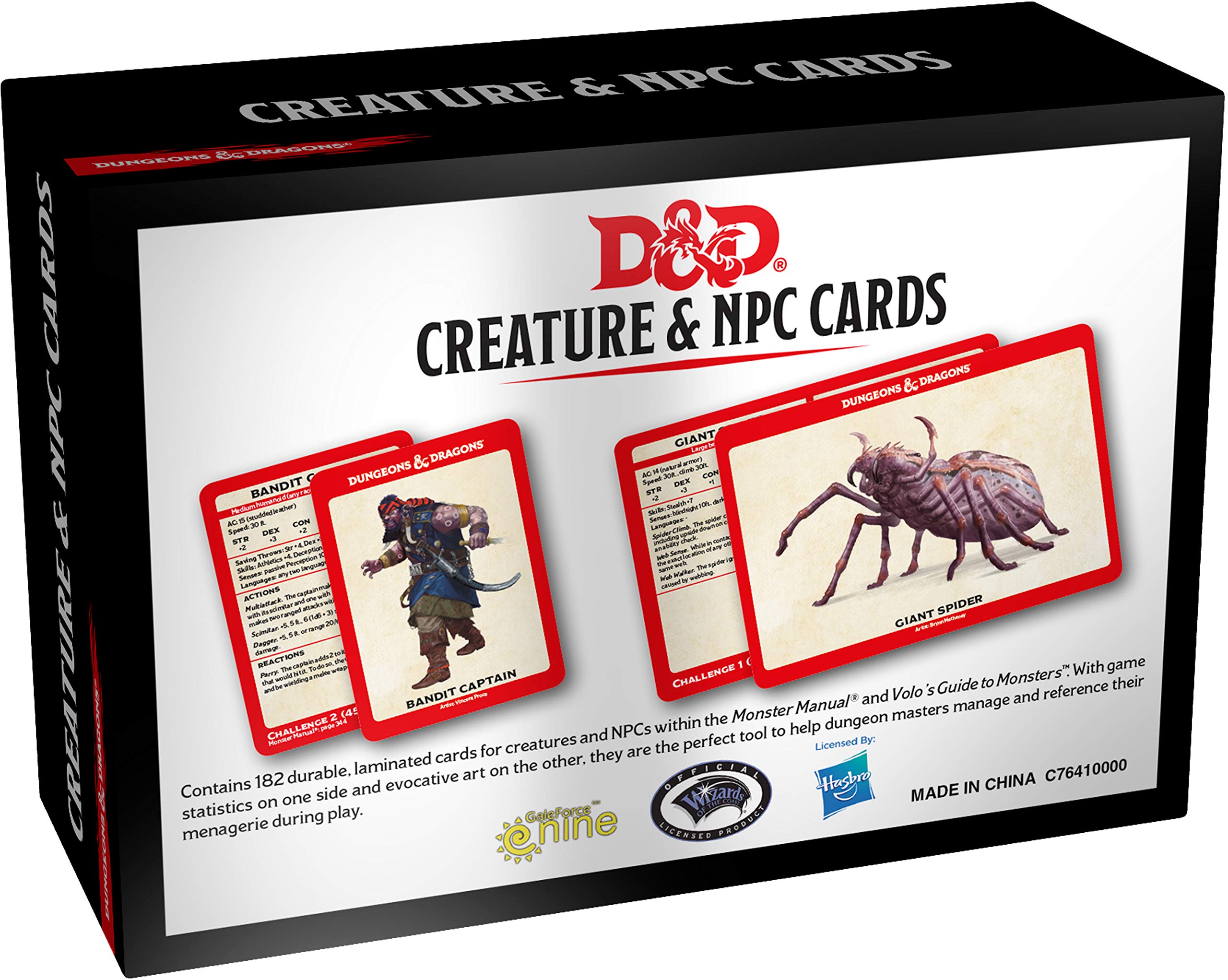 Dungeons & Dragons Monster Cards - NPCs & Creatures (182 cards) - 3