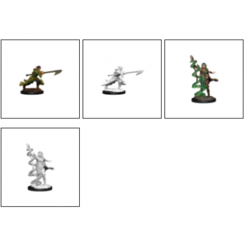 Magic the Gathering Unpainted Miniatures: Joraga Warcaller & Joraga Treespeaker (Elves)