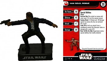 Han Solo, Rogue #07 Alliance and Empire Star Wars Miniatures