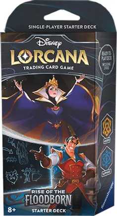 Disney Lorcana TCG: Rise of the Floodborn Starter Deck Wicked Queen and Gaston
