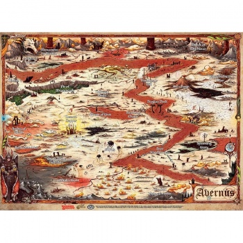 Dungeons & Dragons Descent Into Avernus - Avernus Map (23' x 15')